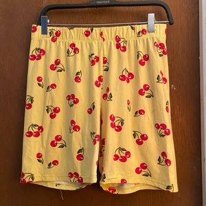 Cherry biker shorts